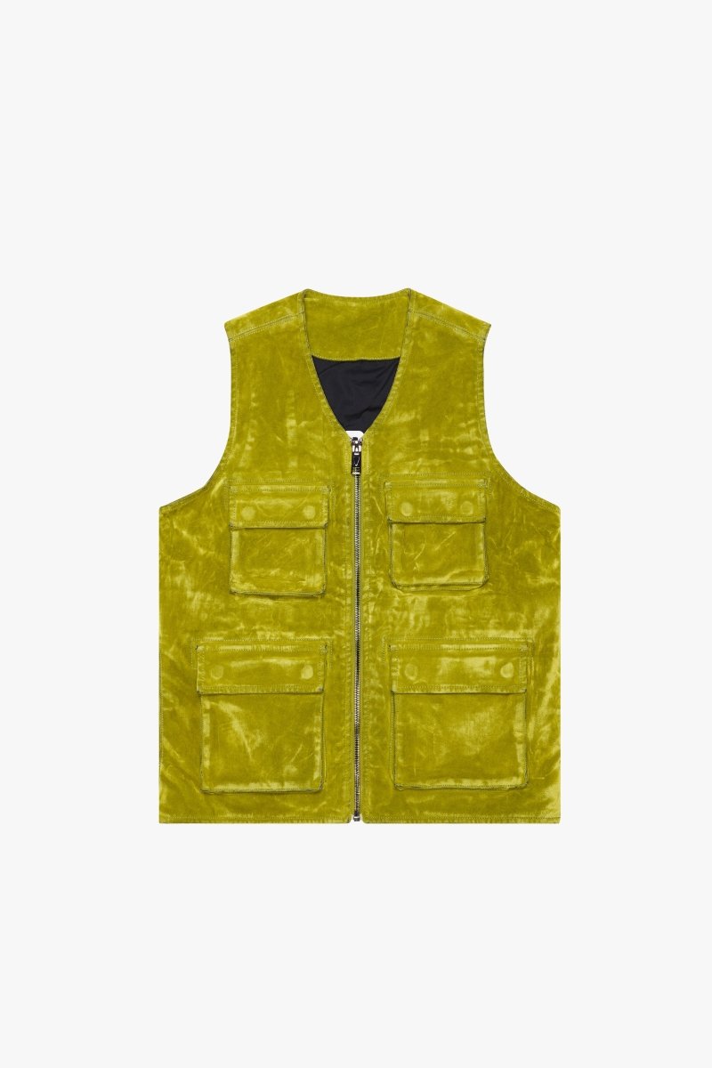 "CHARTREUSE" SUEDE VEST GREEN