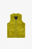 "CHARTREUSE" SUEDE VEST GREEN