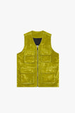 "CHARTREUSE" SUEDE VEST GREEN
