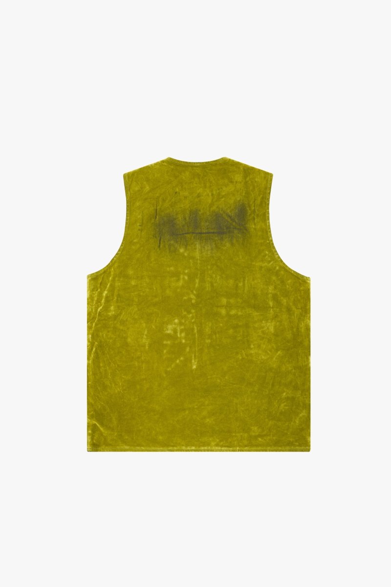 "CHARTREUSE" SUEDE VEST GREEN