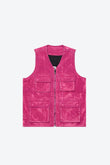 "CHARTREUSE" SUEDE VEST PINK