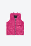 "CHARTREUSE" SUEDE VEST PINK