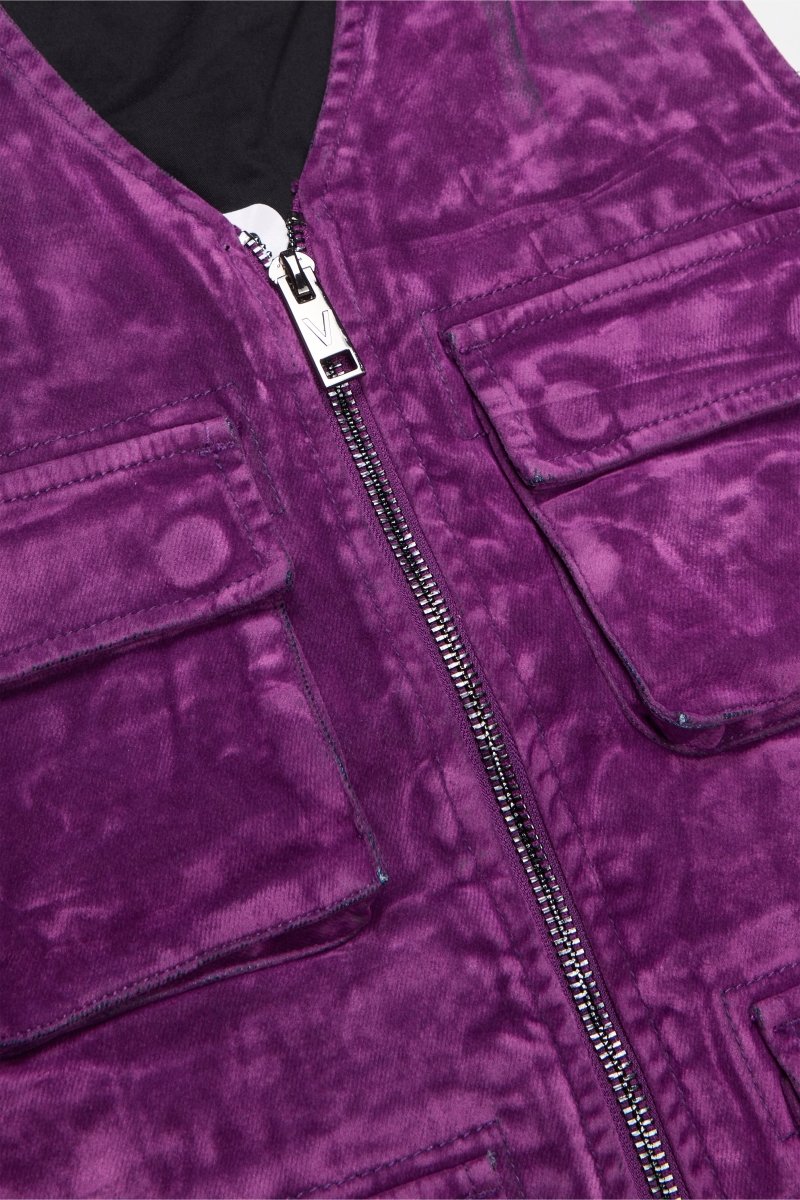 "CHARTREUSE" SUEDE VEST PURPLE