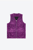 "CHARTREUSE" SUEDE VEST PURPLE