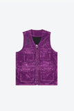 "CHARTREUSE" SUEDE VEST PURPLE