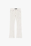 Chase Stacked Flare Jean White