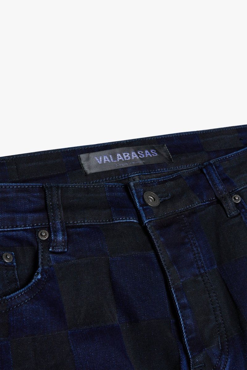 "CHESS" BAGGY DENIM JEAN BLACK