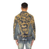 “CLAUDE” JACKET BLU SPORCO