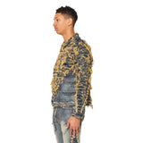 “CLAUDE” JACKET BLU SPORCO