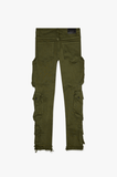 CliffJump Skinny Cargo Olive Washed