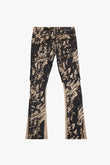 "COMMANDER" STACKED FLARE DENIM DUNE CAMO