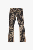 "COMMANDER" STACKED FLARE DENIM DUNE CAMO