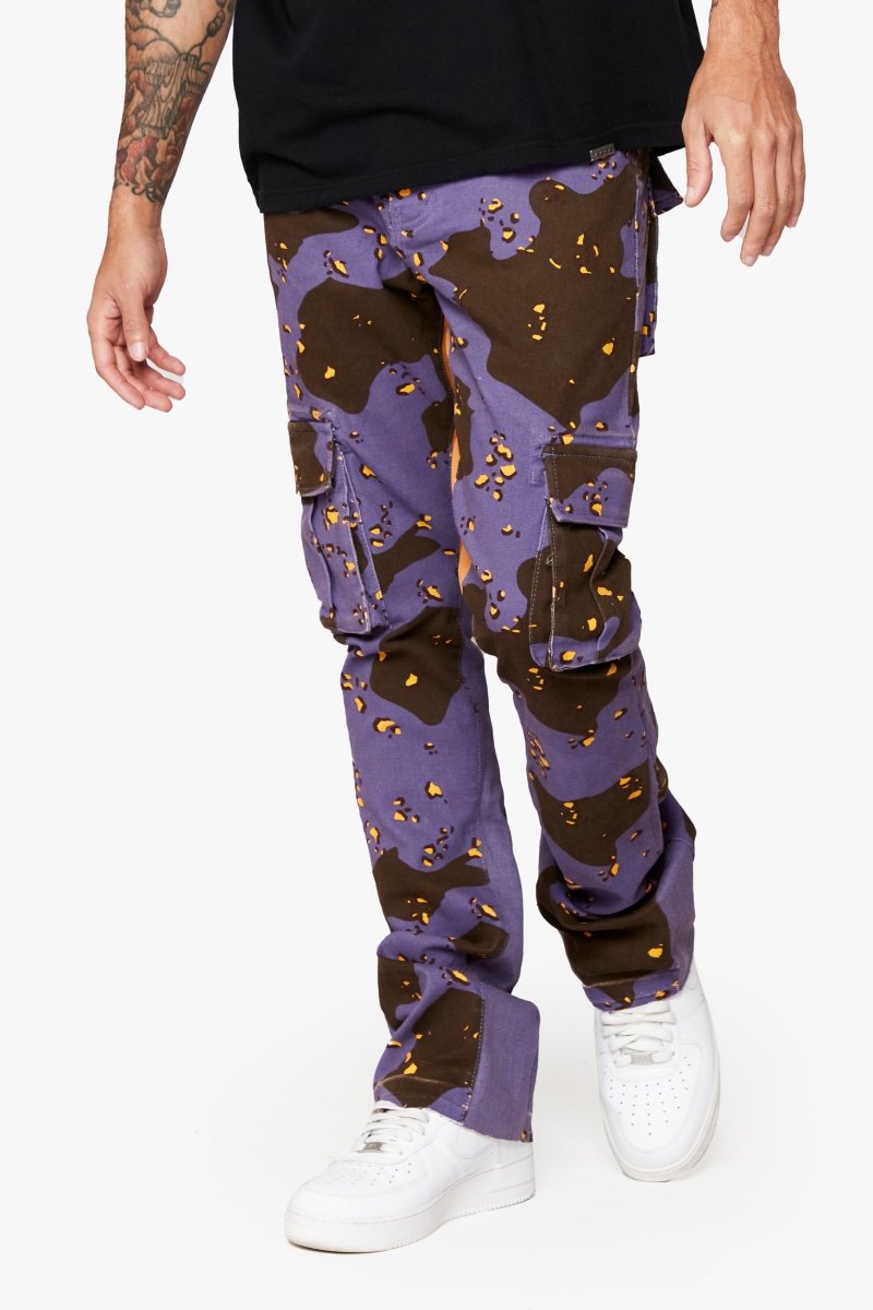 "COMMANDER " STACKED FLARE JEAN AUTUMN HAZE