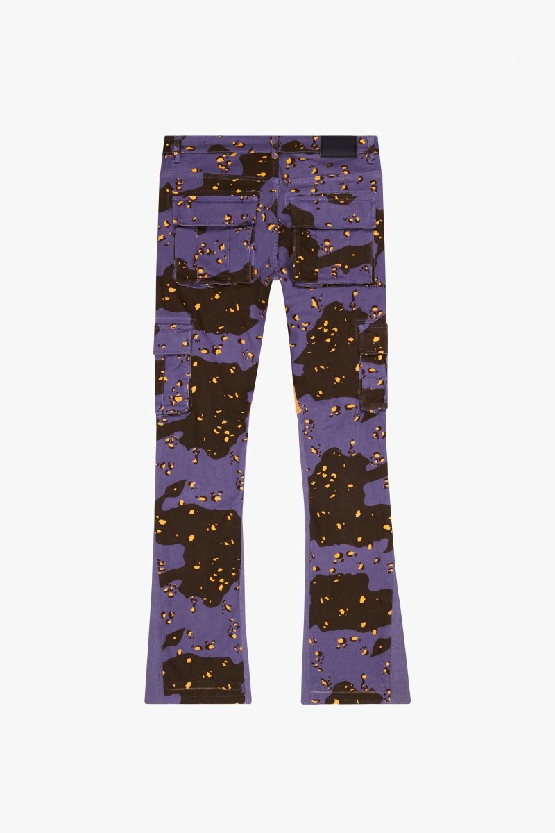 "COMMANDER " STACKED FLARE JEAN AUTUMN HAZE