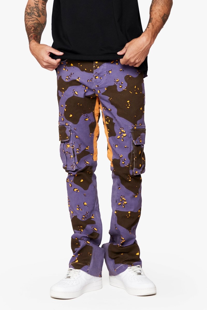 "COMMANDER " STACKED FLARE JEAN AUTUMN HAZE