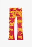 “COMMANDER " STACKED FLARE JEAN BADLAND CAMO