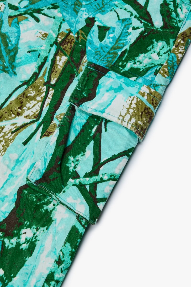 "COMMANDER" STACKED FLARE JEAN BLIZZARD CAMO