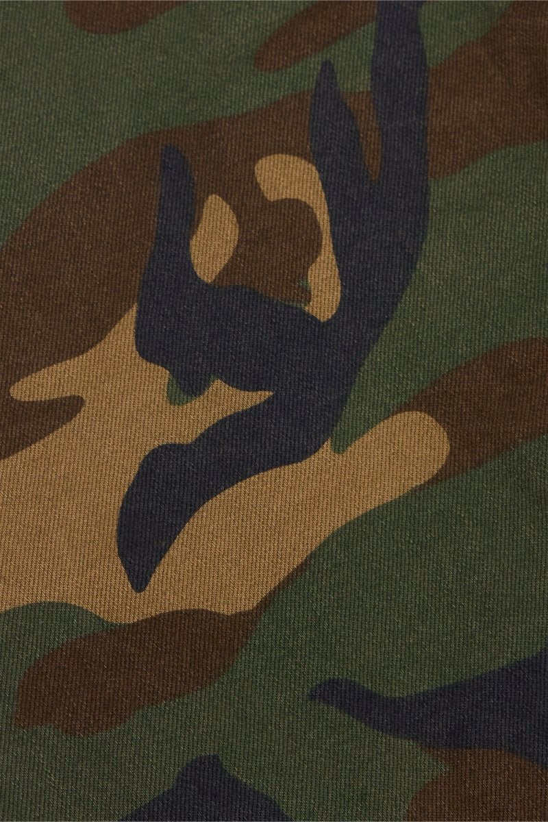 "COMMANDER" STACKED FLARE JEAN FOLIAGE GREEN