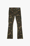 "COMMANDER" STACKED FLARE JEAN KABUL CAMO
