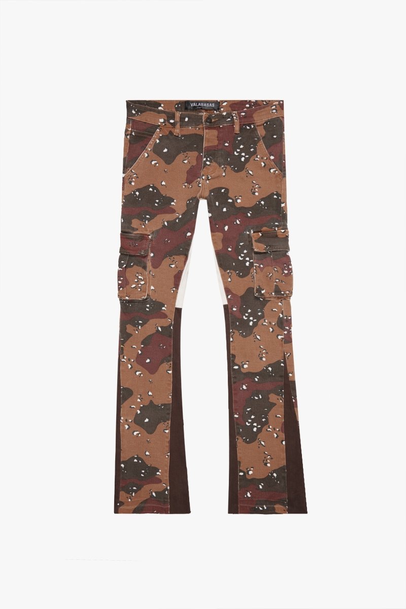 "COMMANDER" STACKED FLARE JEAN TAIGA CAMO