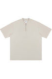 Zip Henley Cotton Tee
