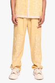 Corso Linen Straight Pants Yellow