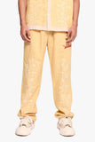 Corso Linen Straight Pants Yellow