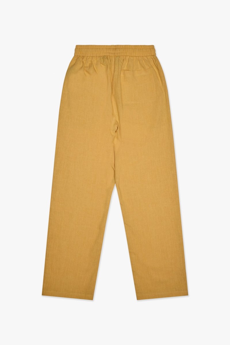 Corso Linen Straight Pants Yellow