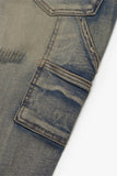 "COVERT" FLARED STACKED DIRTY VINTAGE WASH