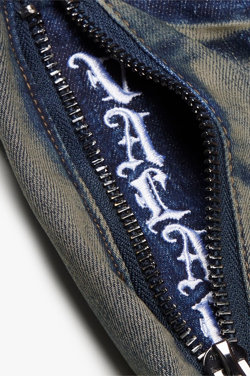 "COVERT" FLARED STACKED DIRTY VINTAGE WASH