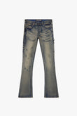"COVERT" FLARED STACKED DIRTY VINTAGE WASH