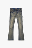 "COVERT" FLARED STACKED DIRTY VINTAGE WASH