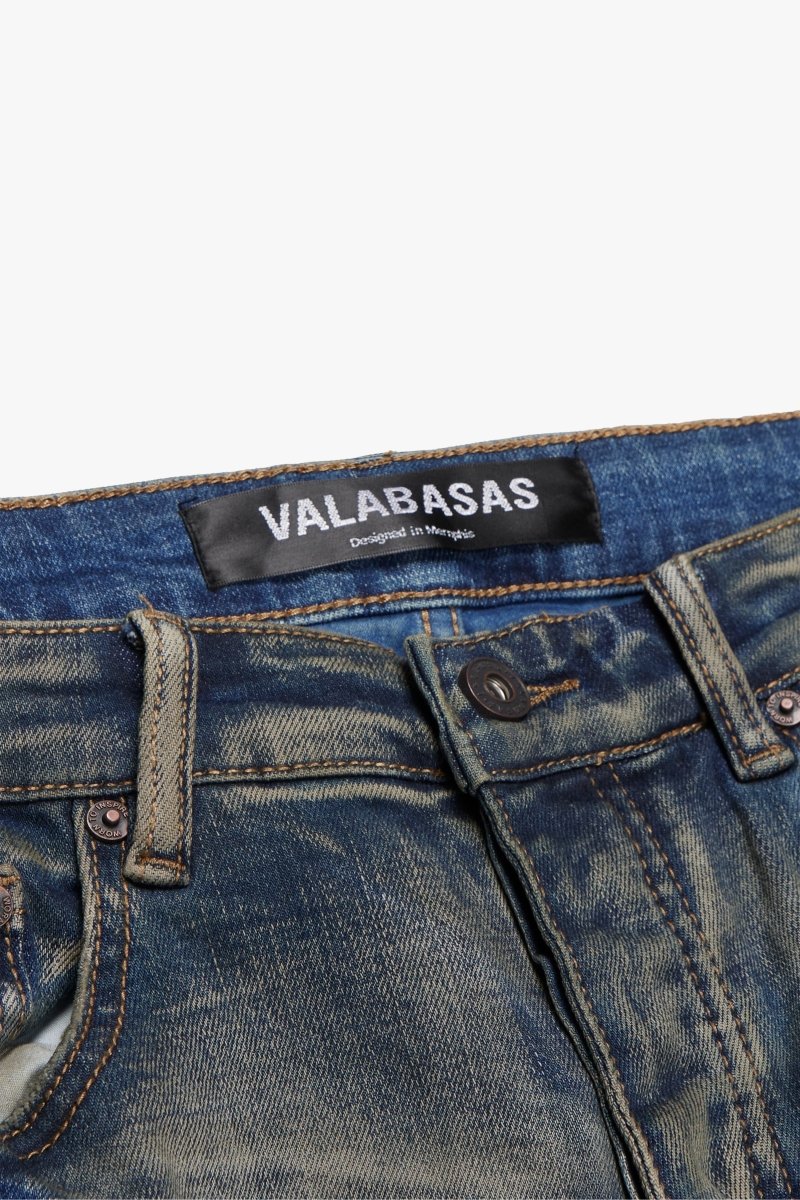 "COVERT" FLARED STACKED DIRTY VINTAGE WASH