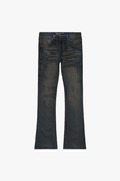 Covert Stacked Flare Jean Black Indigo