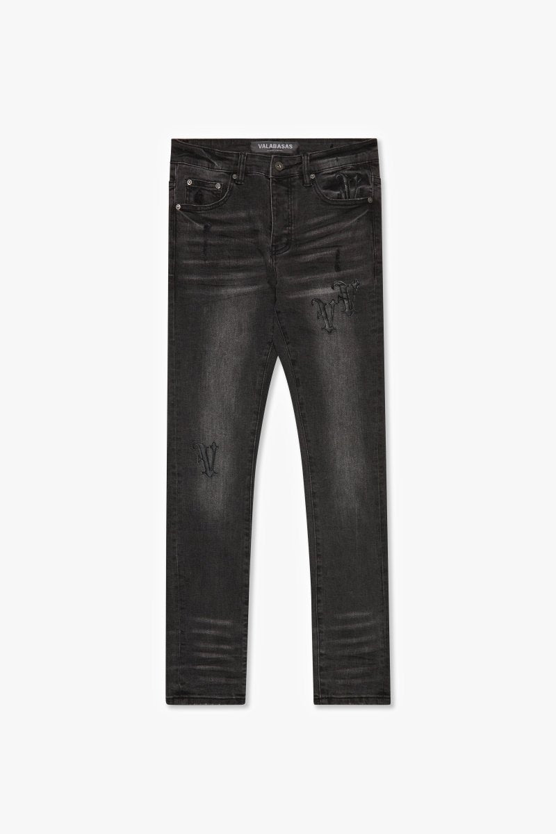"DAYLIGHT " SKINNY JEAN BLACK WASH