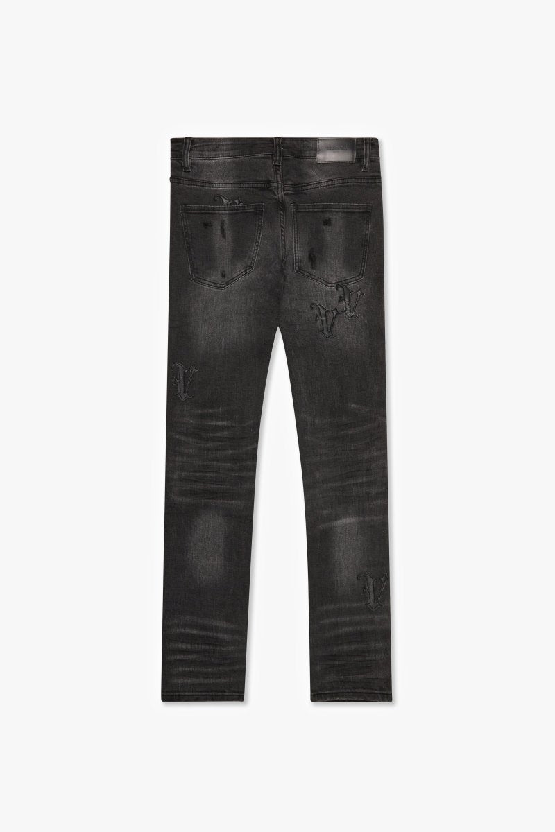 "DAYLIGHT " SKINNY JEAN BLACK WASH