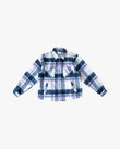 EPTM Side Slit Flannel - Purple/White