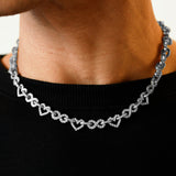 Diamond Infinity Heart Chain