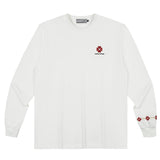 Clover Embroidery Long Sleeve Tee