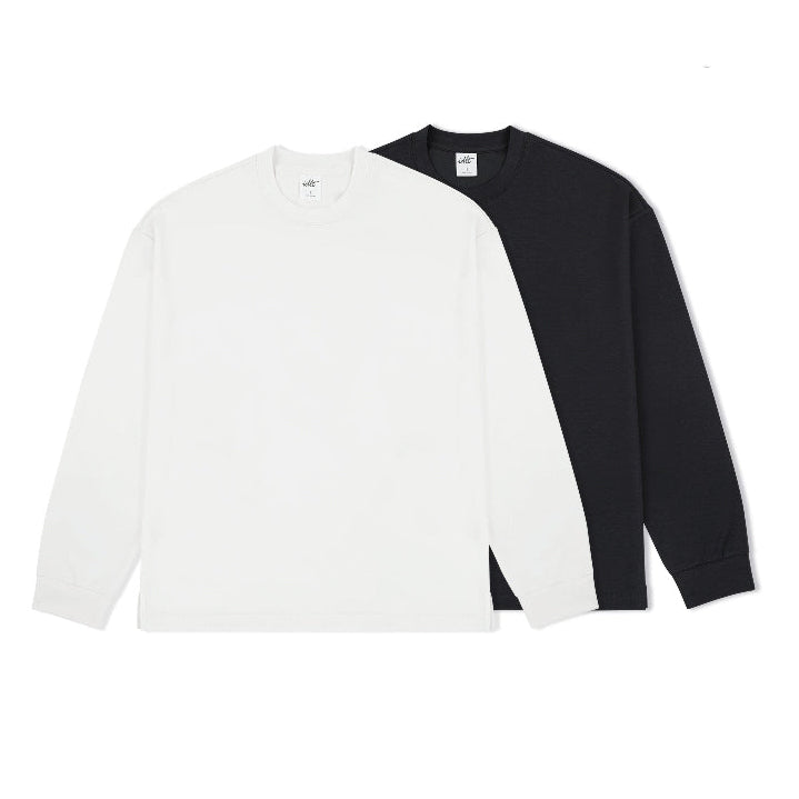 Loose Fit Yarn Long Sleeve Tee