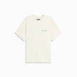 Beverly Hills icon tee / natural + clearwater blue