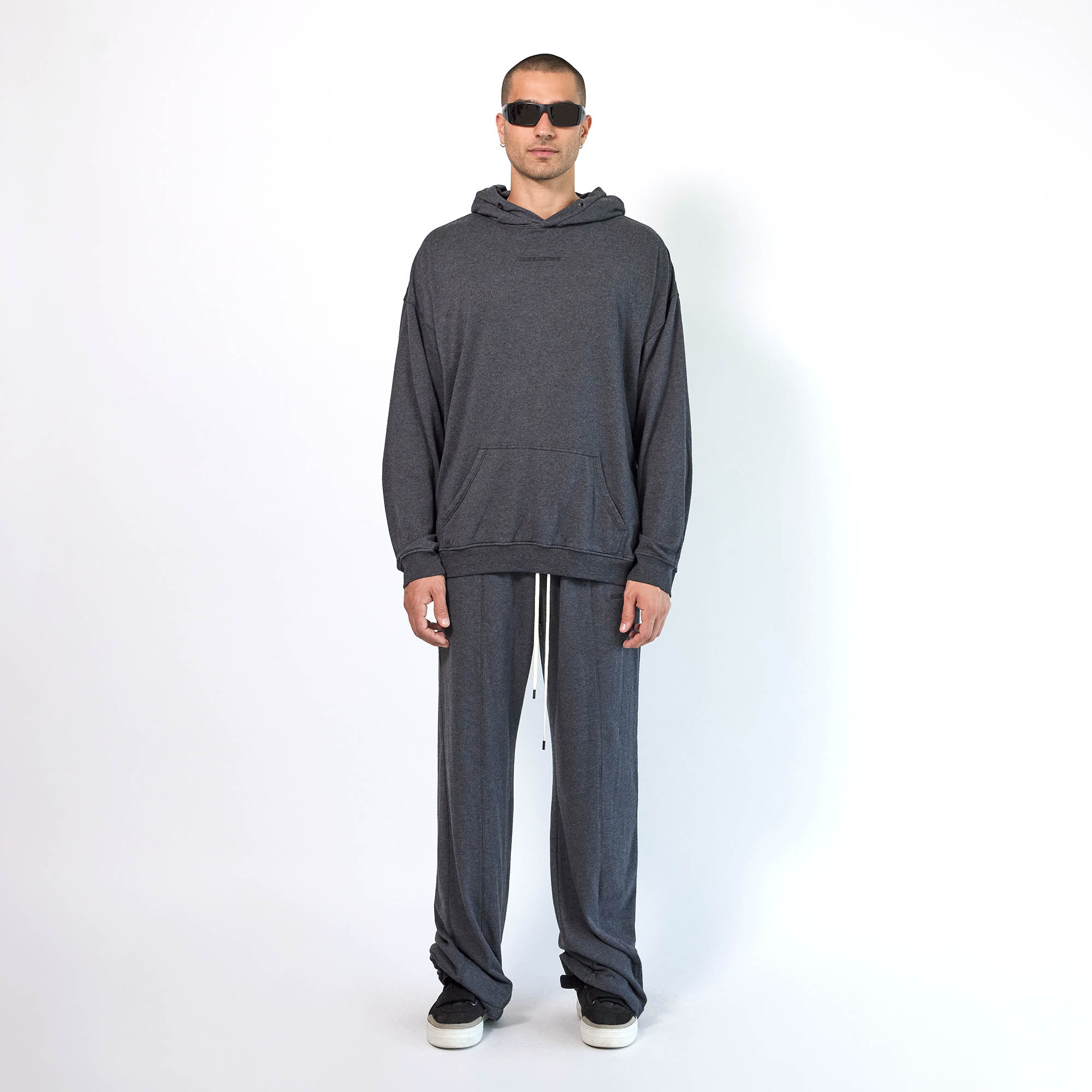 loop terry standard hoodie / black heather