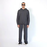 loop terry standard hoodie / black heather