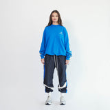 parachute track pant 2.5 / black + cobalt + ivory