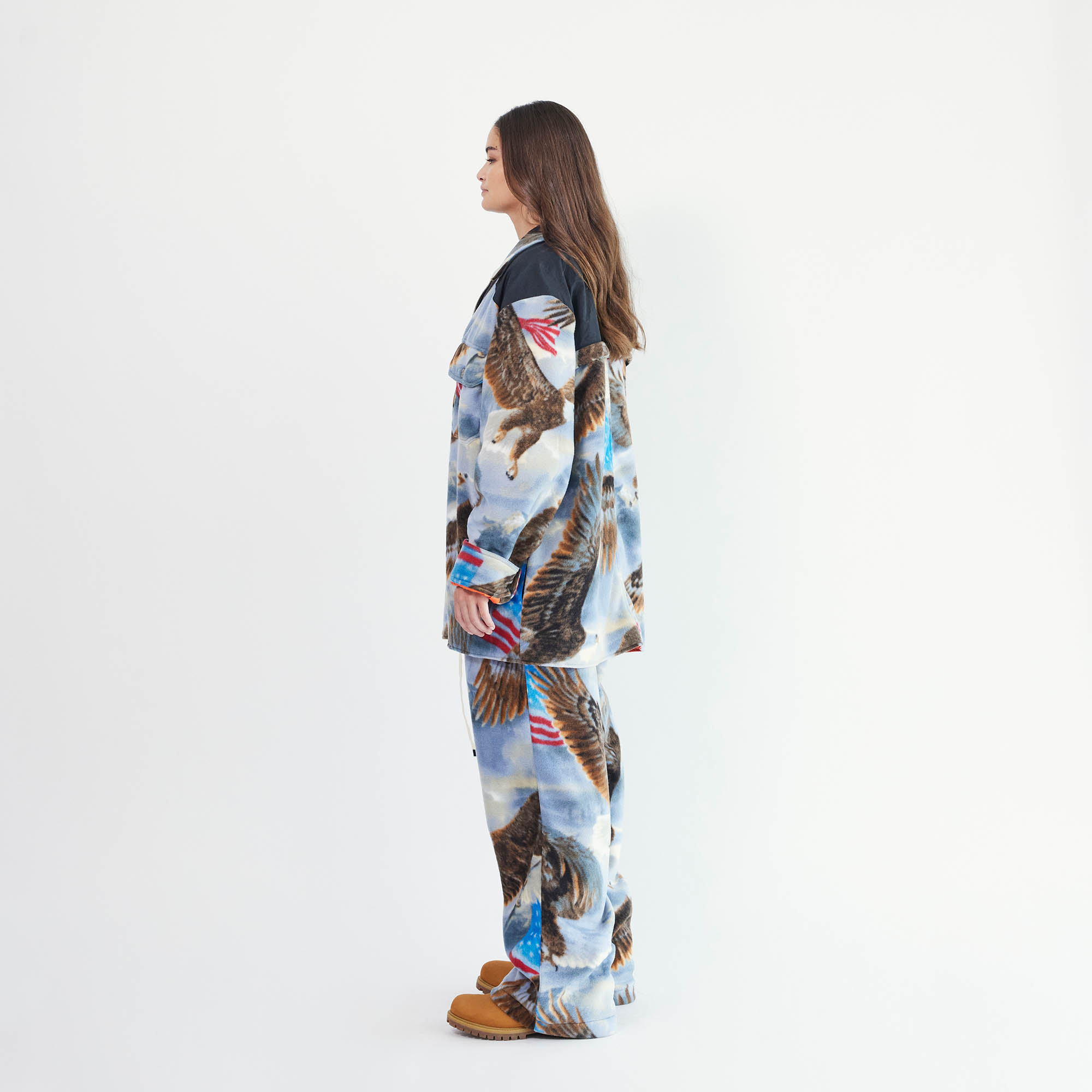 M93 shirt jacket / bold eagle + black
