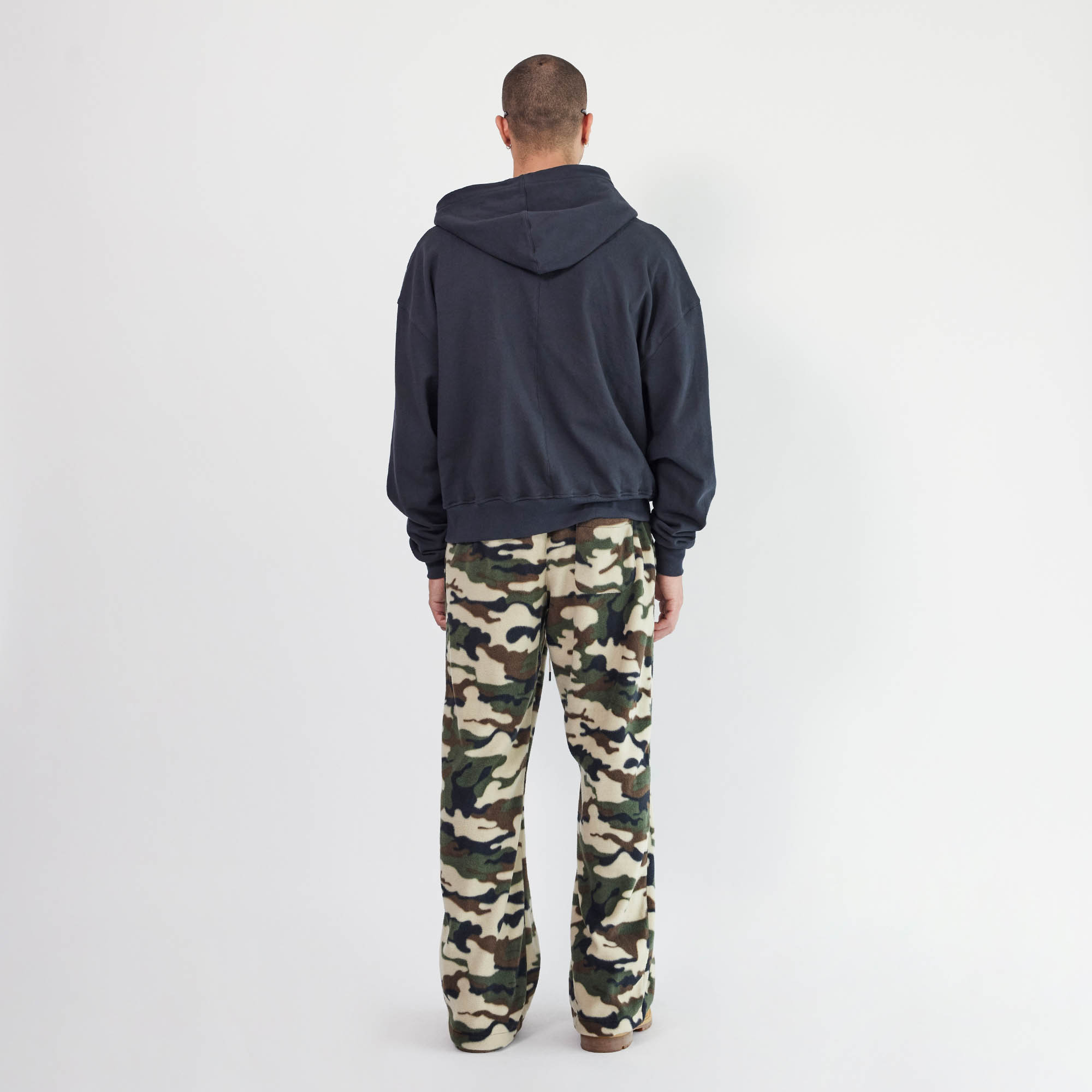 surplus zip hoodie / washed black