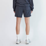 loop terry standard sweatshort / black heather