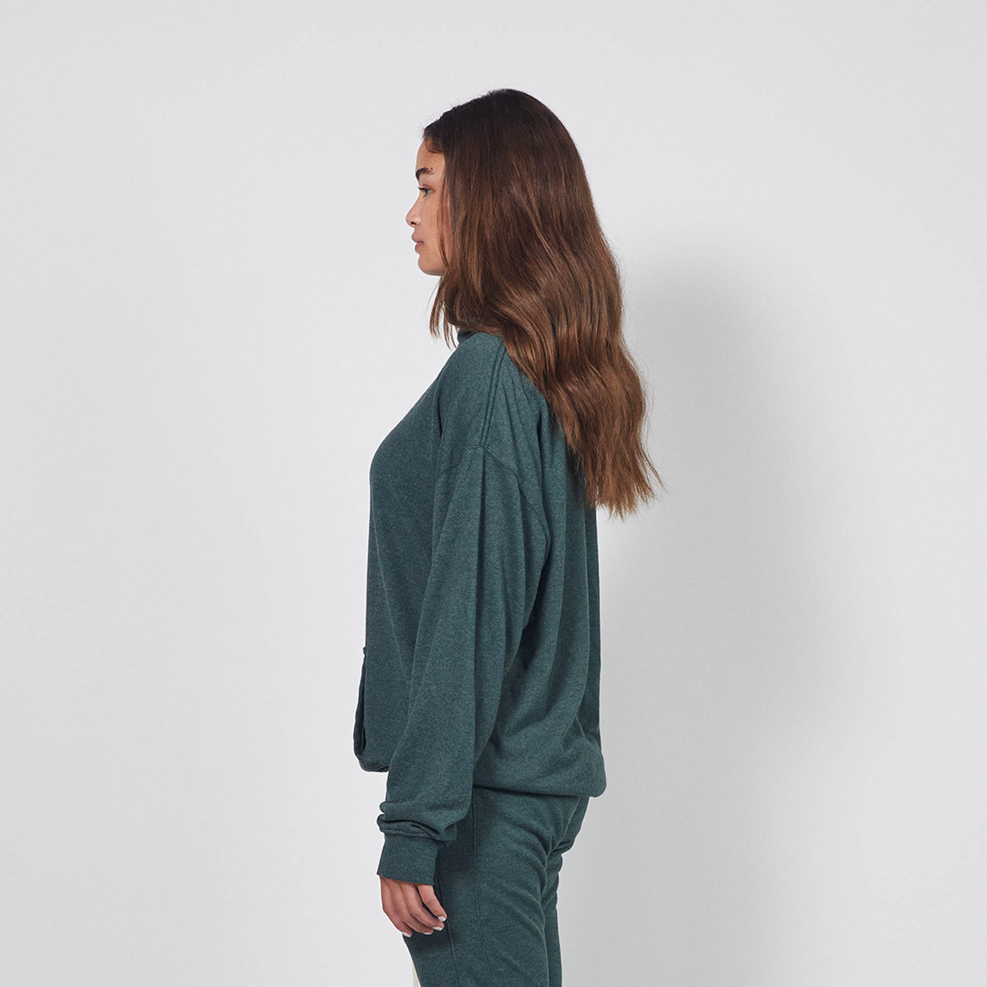 loop terry standard hoodie / hunter green