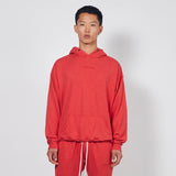 loop terry standard hoodie / red heather