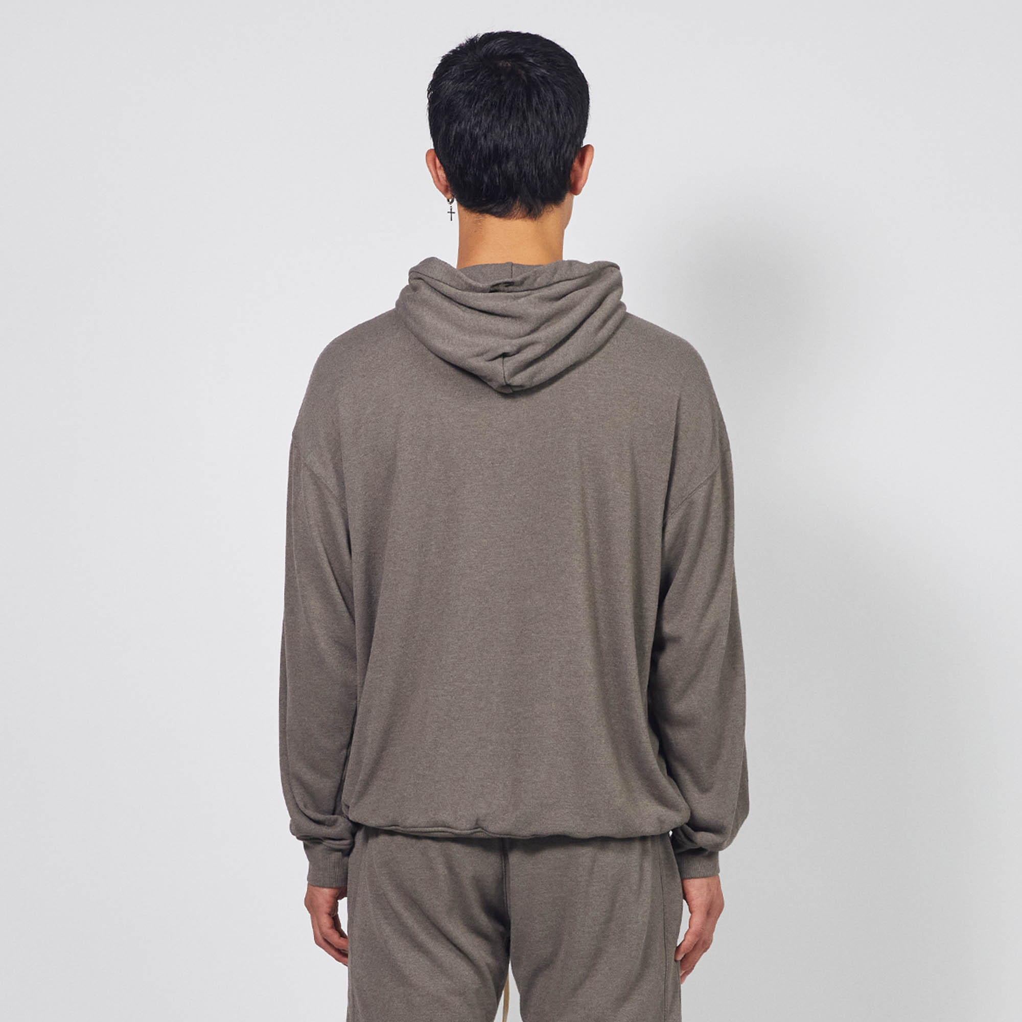 loop terry standard hoodie / washed olive heather